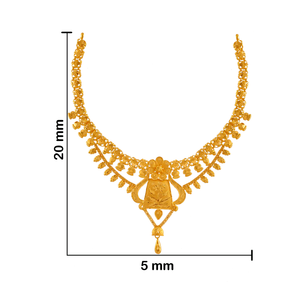 22KT Yellow Gold Necklace For Women - Image 3
