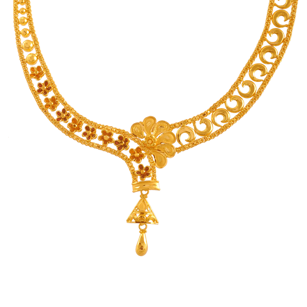 22KT Yellow Gold Necklace For Women - Image 2
