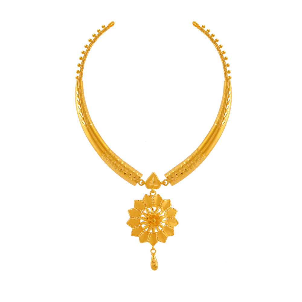 22KT Yellow Gold Necklace For Women