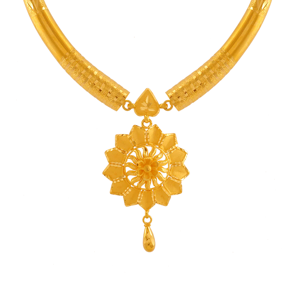 22KT Yellow Gold Necklace For Women - Image 2