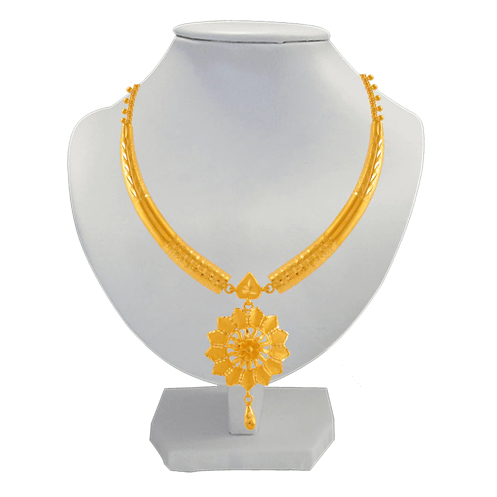 22KT Yellow Gold Necklace For Women - Image 3