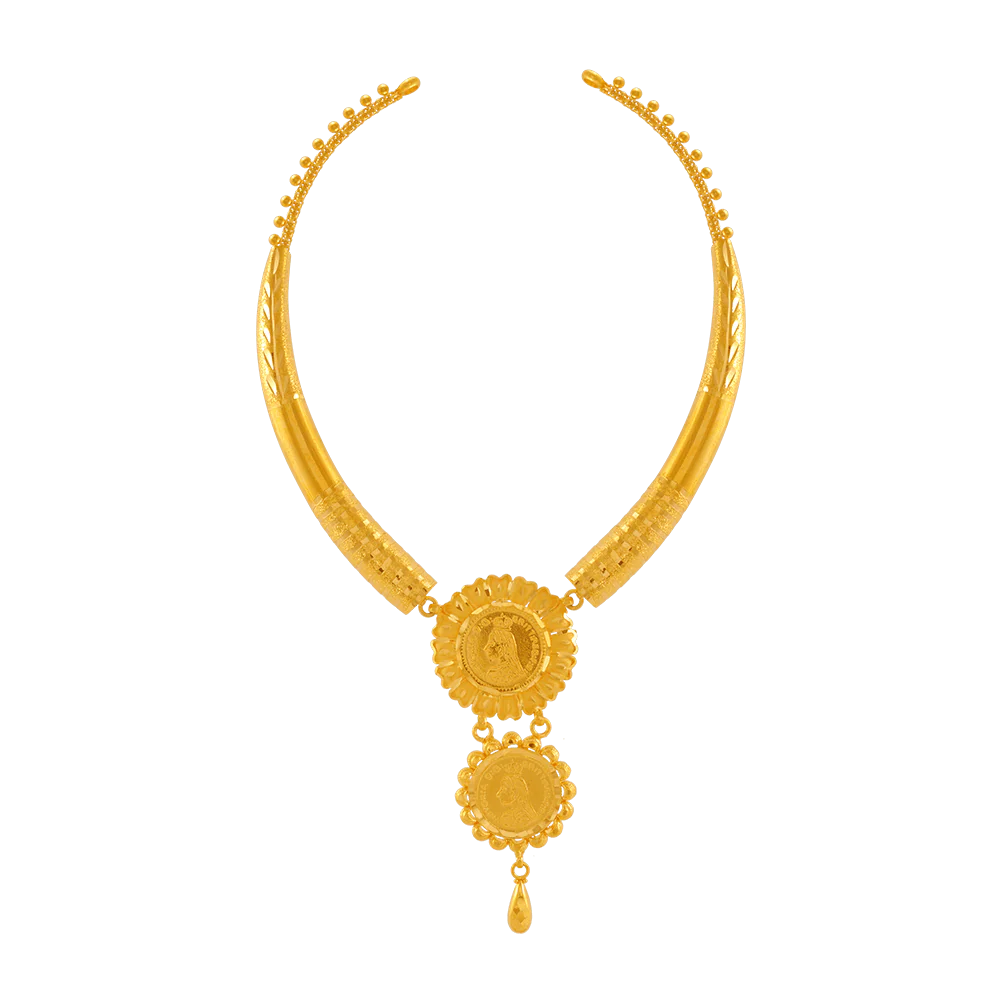 22KT Yellow Gold Necklace For Women