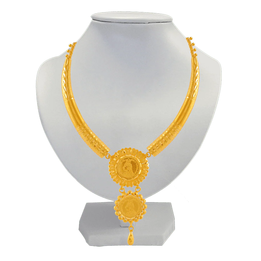 22KT Yellow Gold Necklace For Women - Image 3