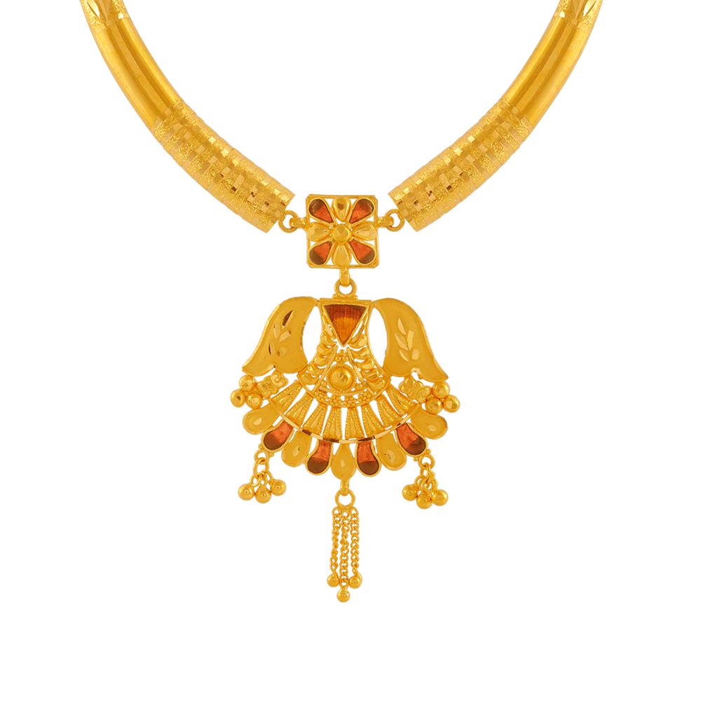 22KT Yellow Gold Necklace For Women - Image 2