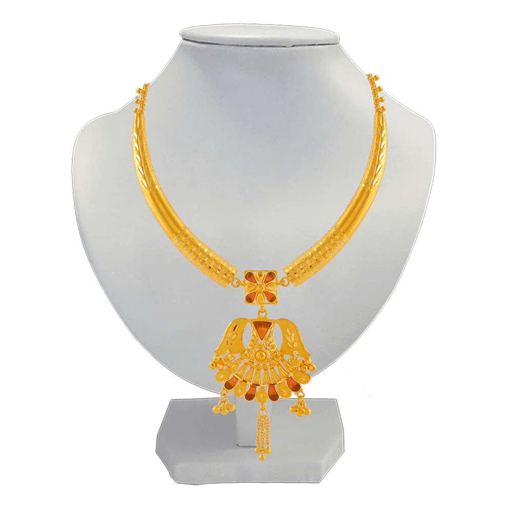 22KT Yellow Gold Necklace For Women - Image 3