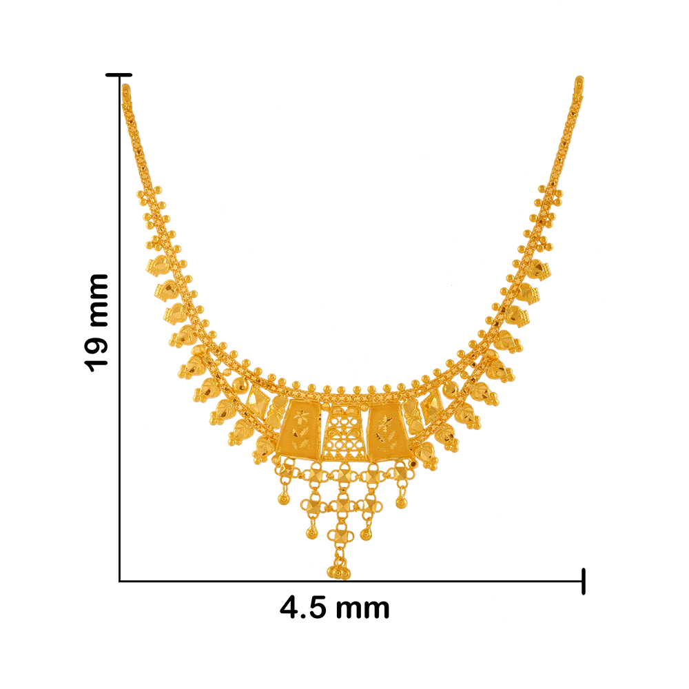 22KT Yellow Gold Necklace For Women - Image 4