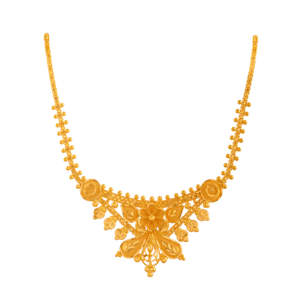 22KT Yellow Gold Necklace For Women