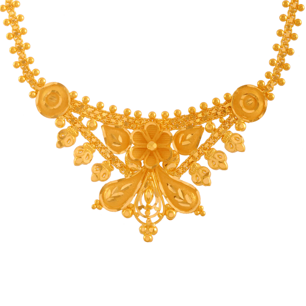 22KT Yellow Gold Necklace For Women - Image 2