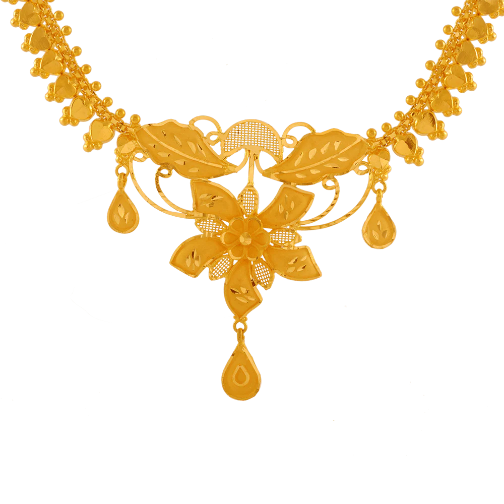 22KT Yellow Gold Necklace For Women - Image 2