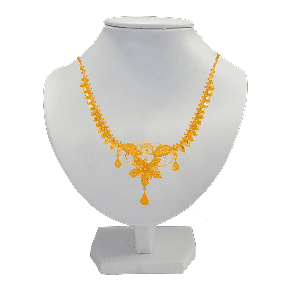 22KT Yellow Gold Necklace For Women - Image 3