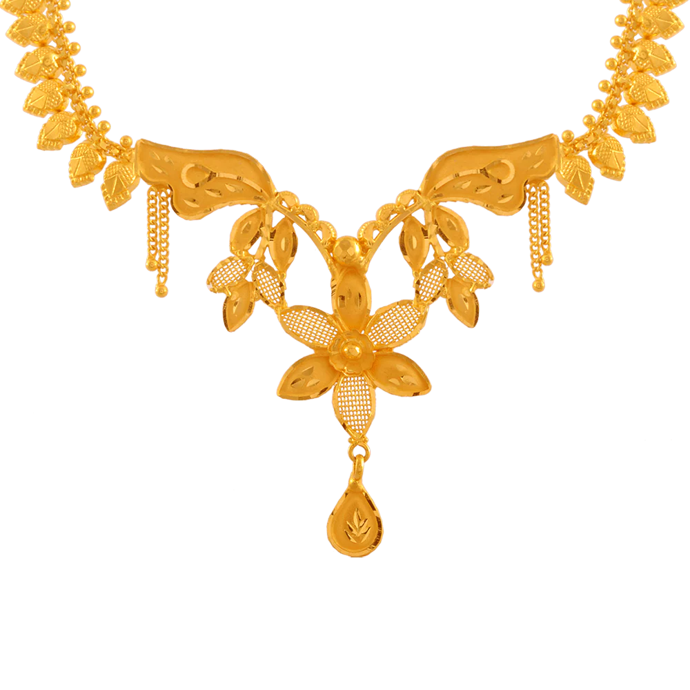 22KT Yellow Gold Necklace For Women - Image 2