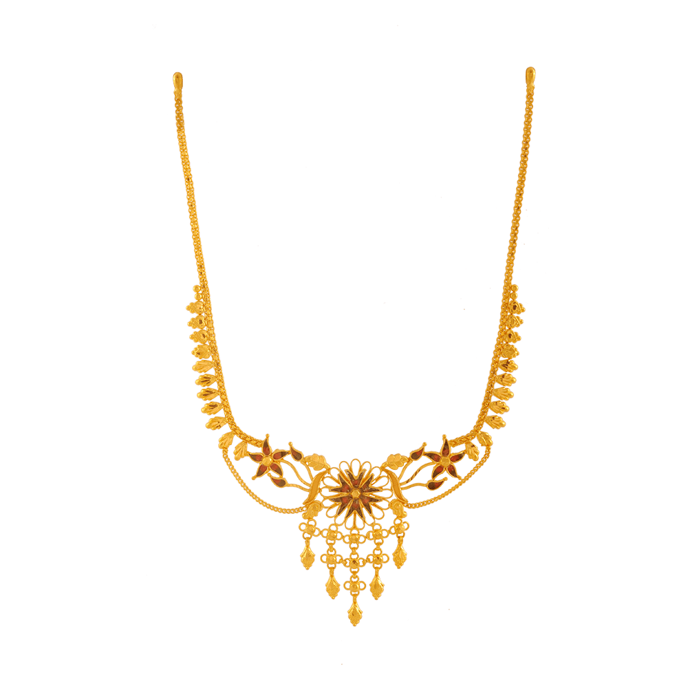 22KT Yellow Gold Necklace For Women