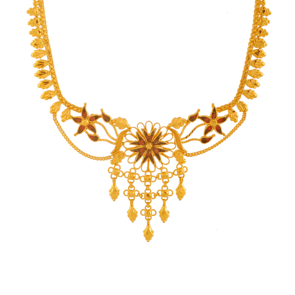 22KT Yellow Gold Necklace For Women - Image 2