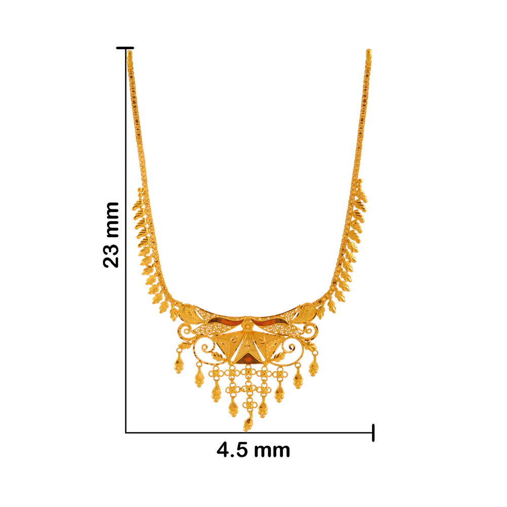 22KT Yellow Gold Necklace For Women - Image 4