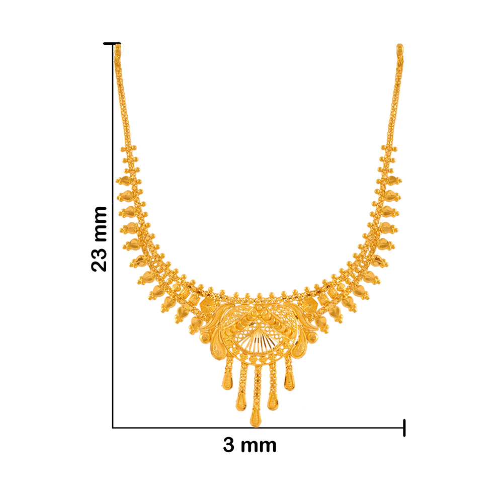 22KT Yellow Gold Necklace For Women - Image 3