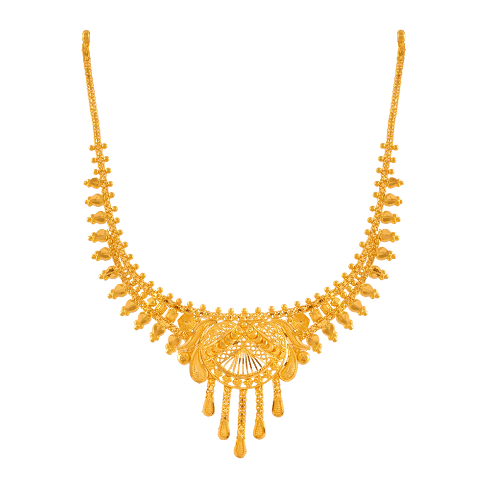 22KT Yellow Gold Necklace For Women - Image 4