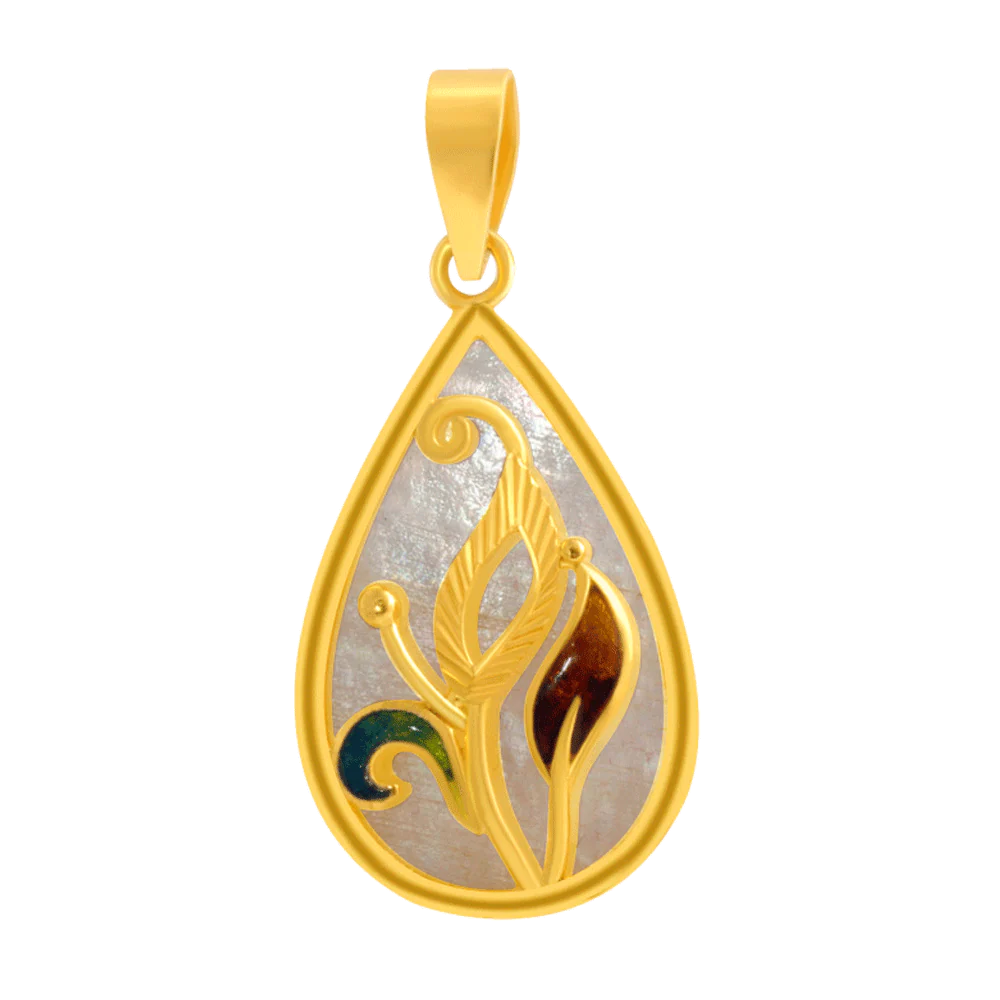 22KT Yellow Gold Pendant For Women