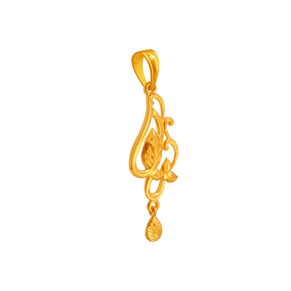 22KT Yellow Gold Pendant For Women