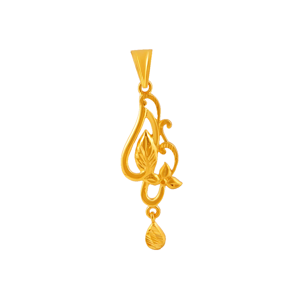 22KT Yellow Gold Pendant For Women - Image 3