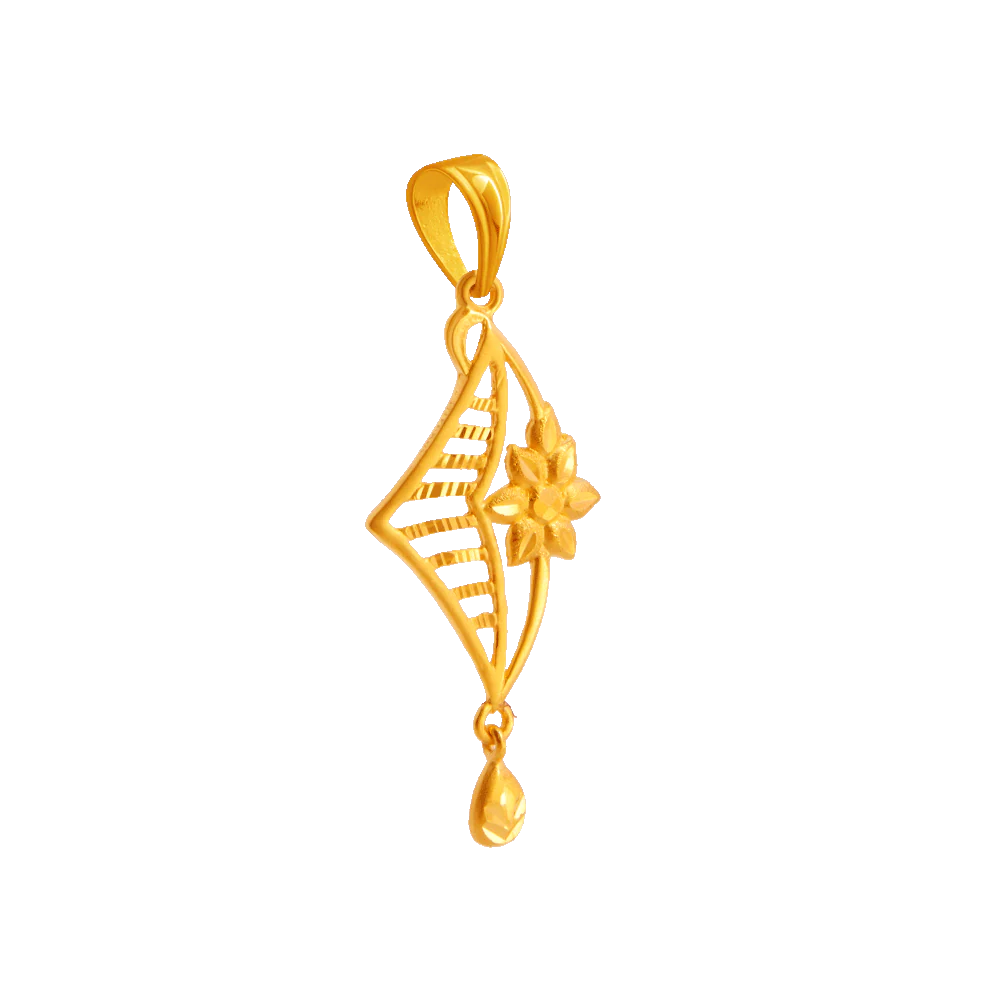 22KT Yellow Gold Pendant For Women - Image 3