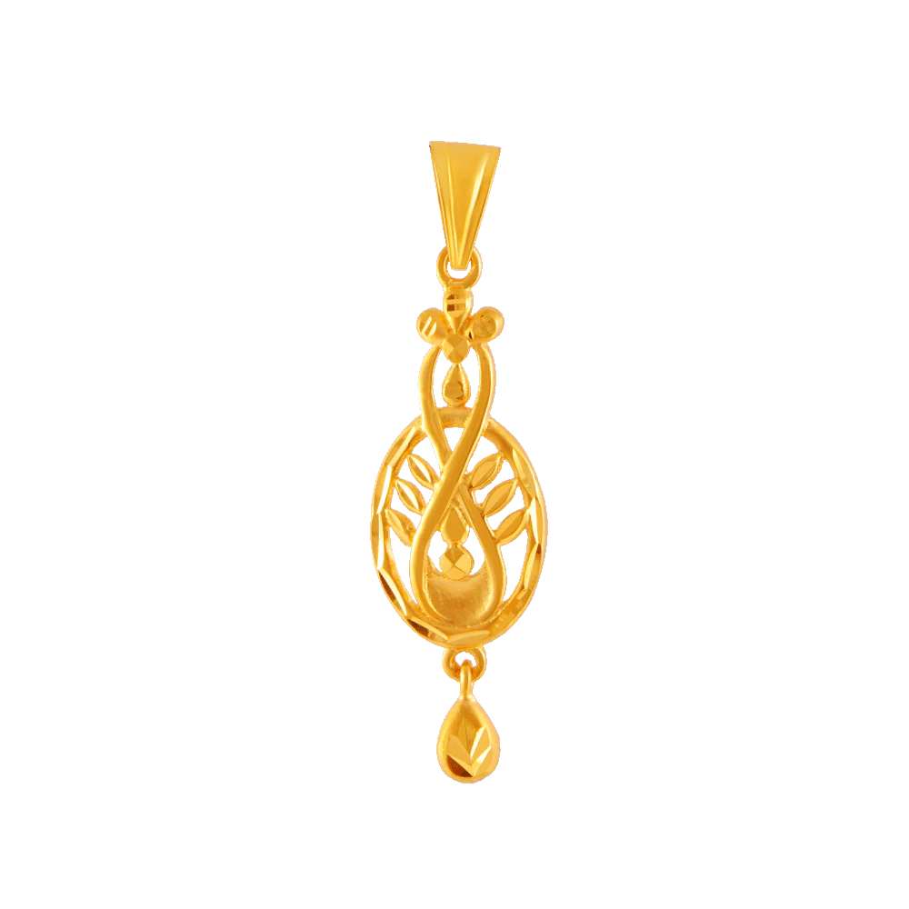 22KT Yellow Gold Pendant For Women