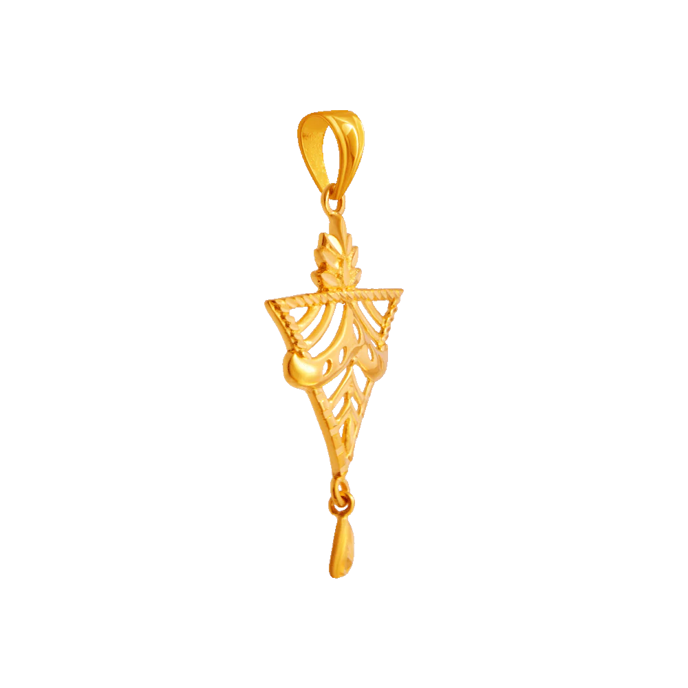 22KT Yellow Gold Pendant For Women - Image 3