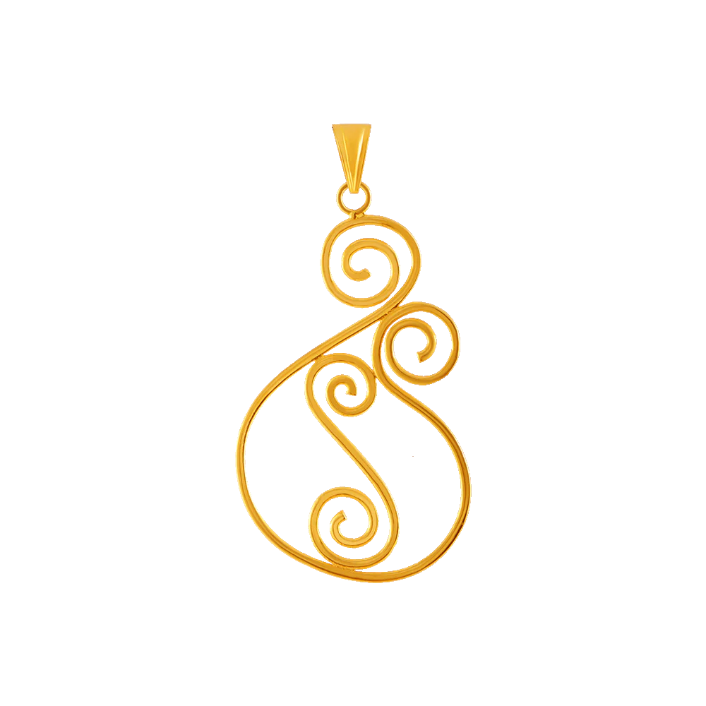 22KT Yellow Gold Pendant For Women