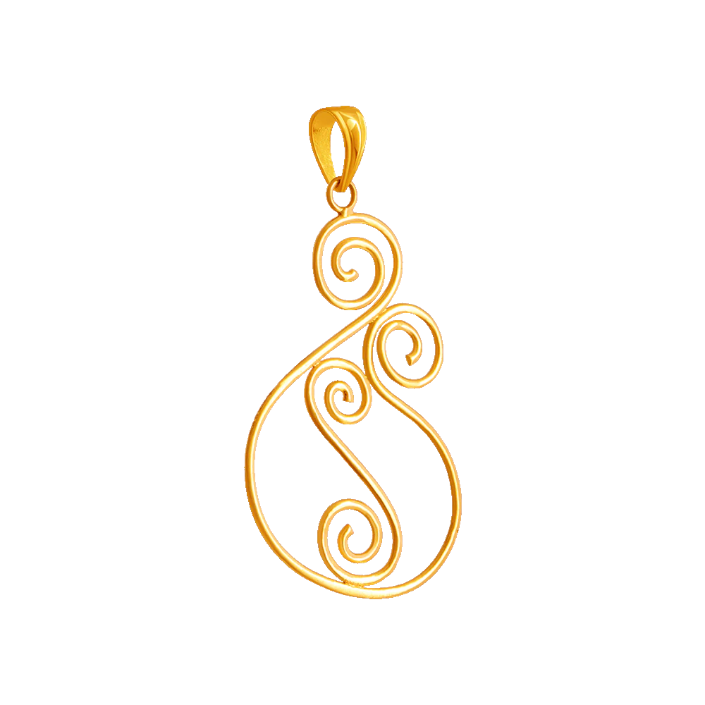 22KT Yellow Gold Pendant For Women - Image 3