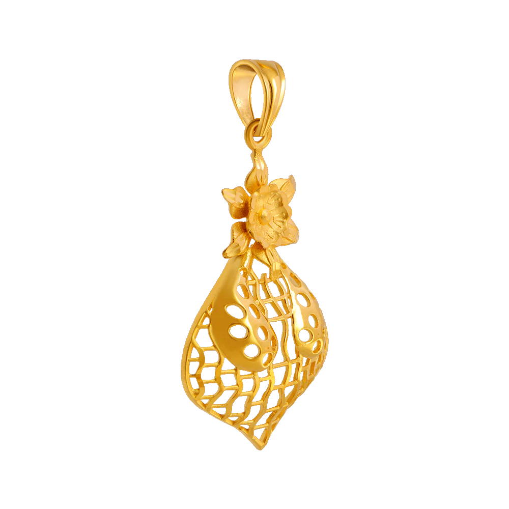 22KT Yellow Gold Pendant For Women - Image 3