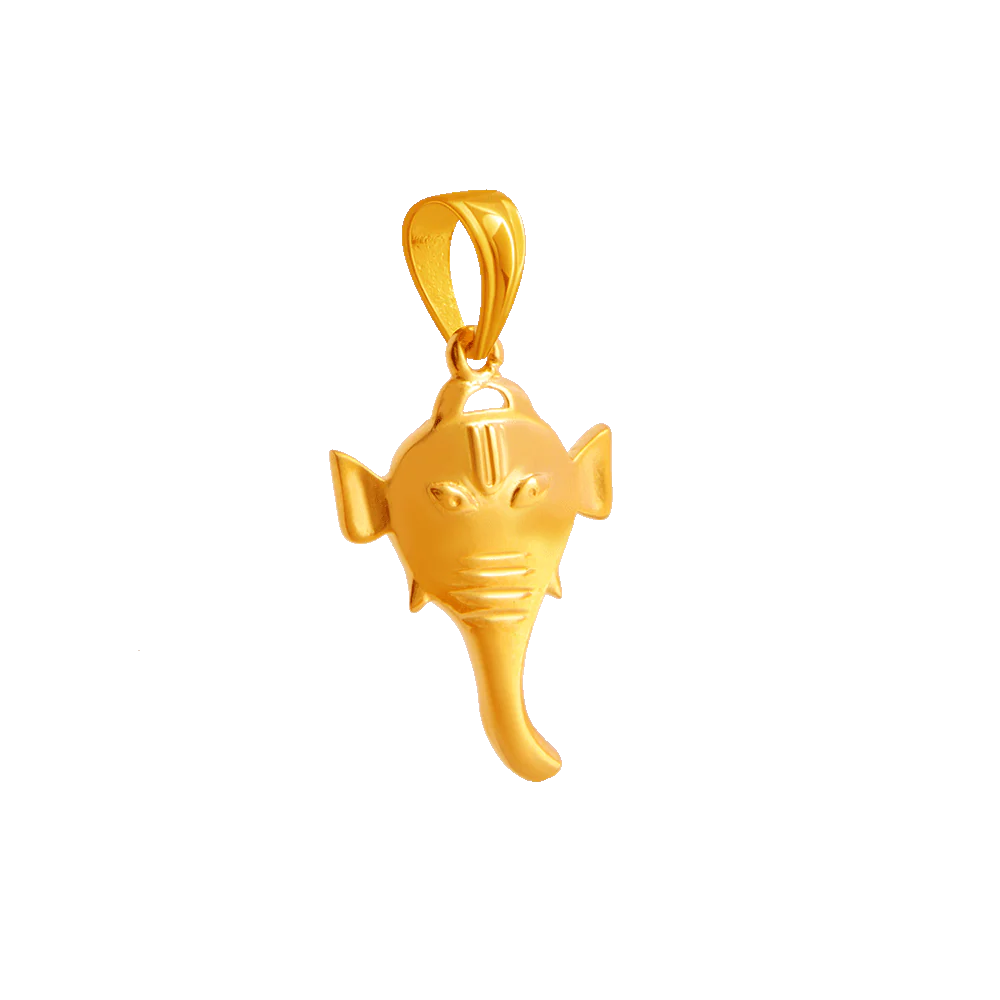 22KT Yellow Gold Pendant For Women - Image 2