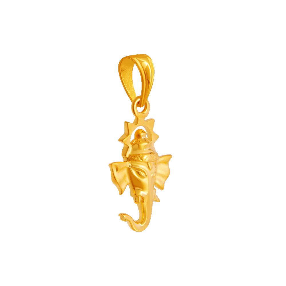 22KT Yellow Gold Pendant For Women - Image 2