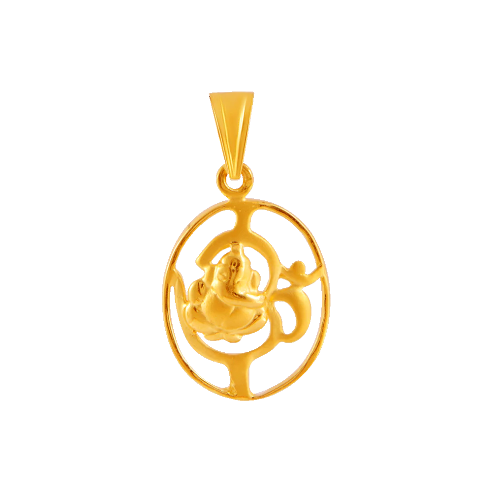 22KT Yellow Gold Pendant For Women