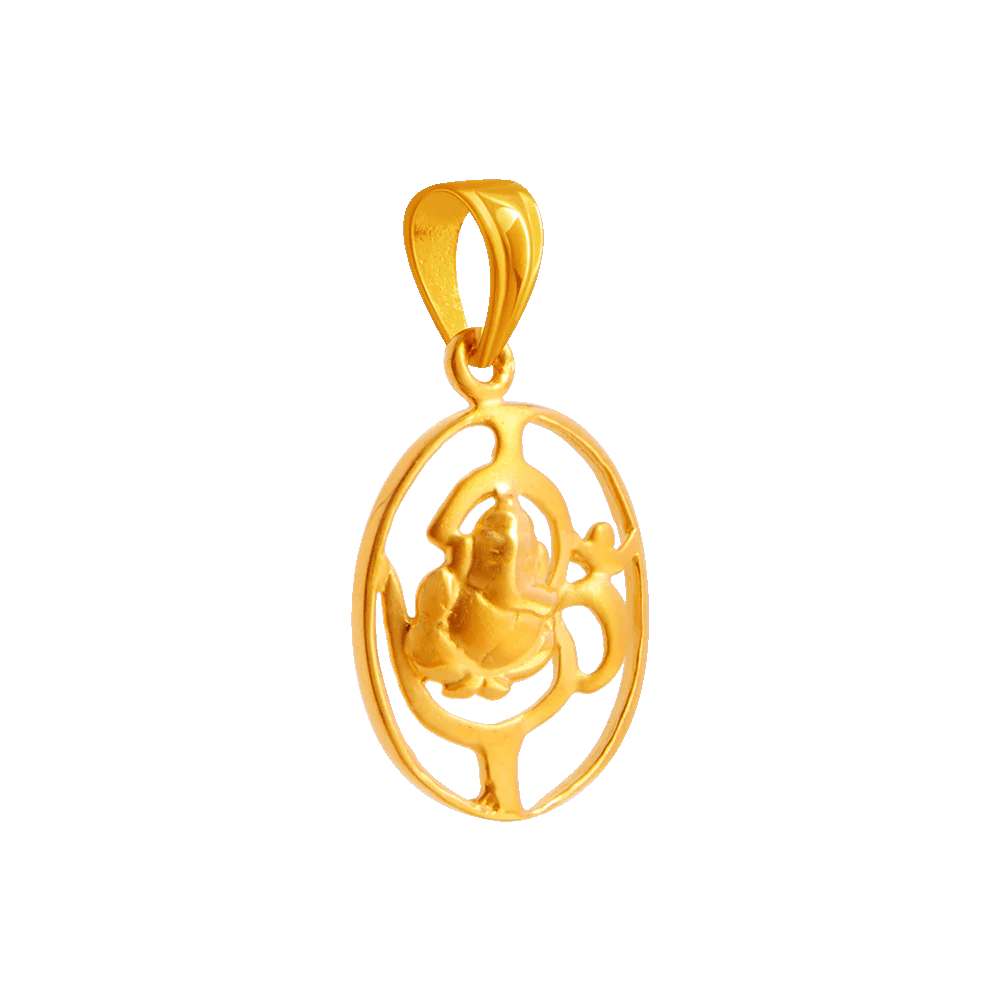 22KT Yellow Gold Pendant For Women - Image 2