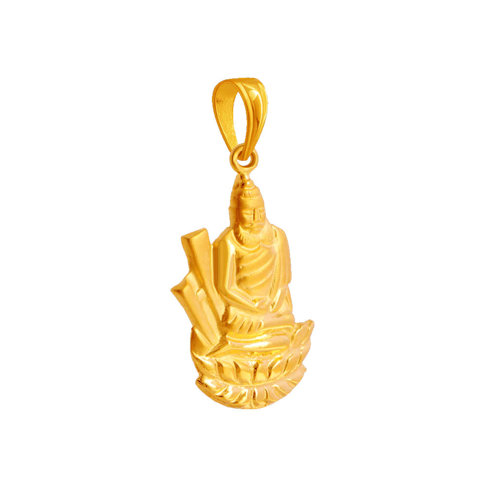 22KT Yellow Gold Pendant For Women - Image 2