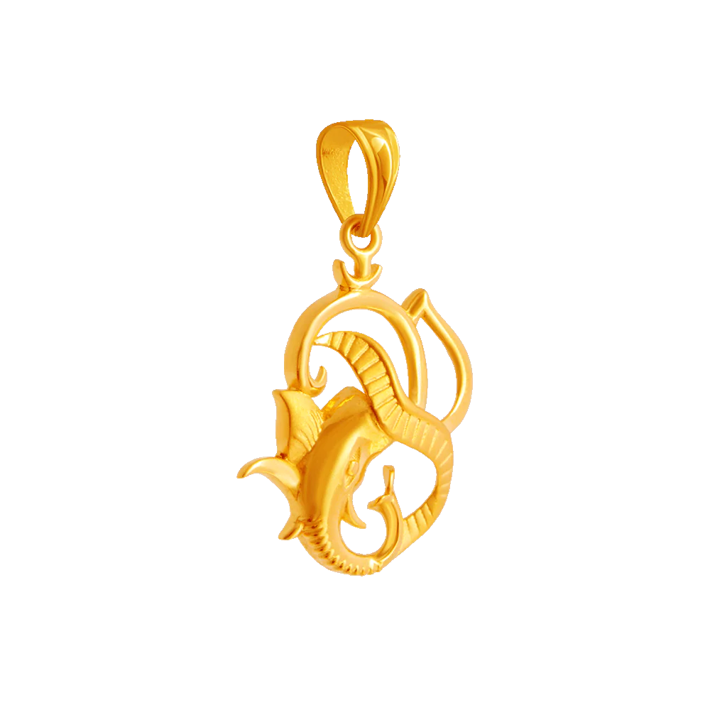 22KT Yellow Gold Pendant For Women - Image 2