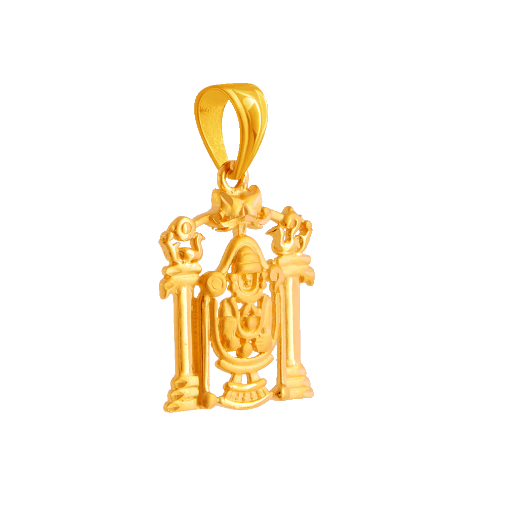 22KT Yellow Gold Pendant For Women - Image 2