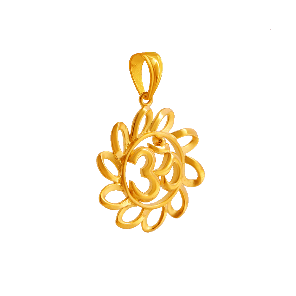 22KT Yellow Gold Pendant For Women - Image 2