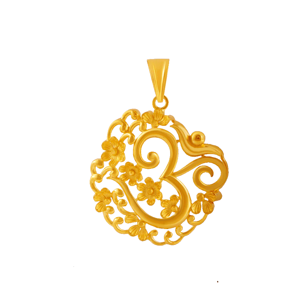 22KT Yellow Gold Pendant For Women