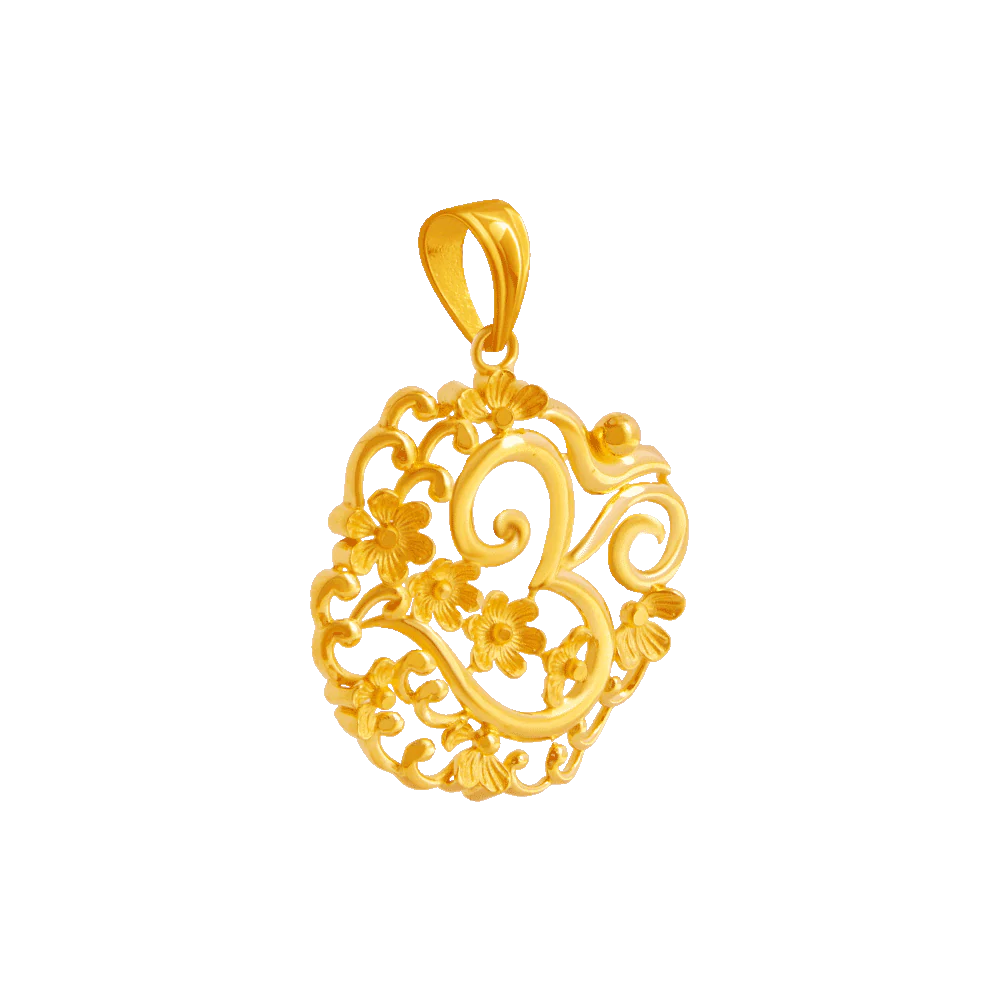 22KT Yellow Gold Pendant For Women - Image 2