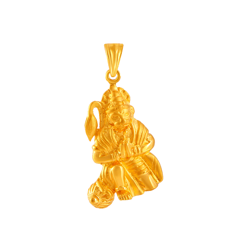 22KT Yellow Gold Pendant For Women