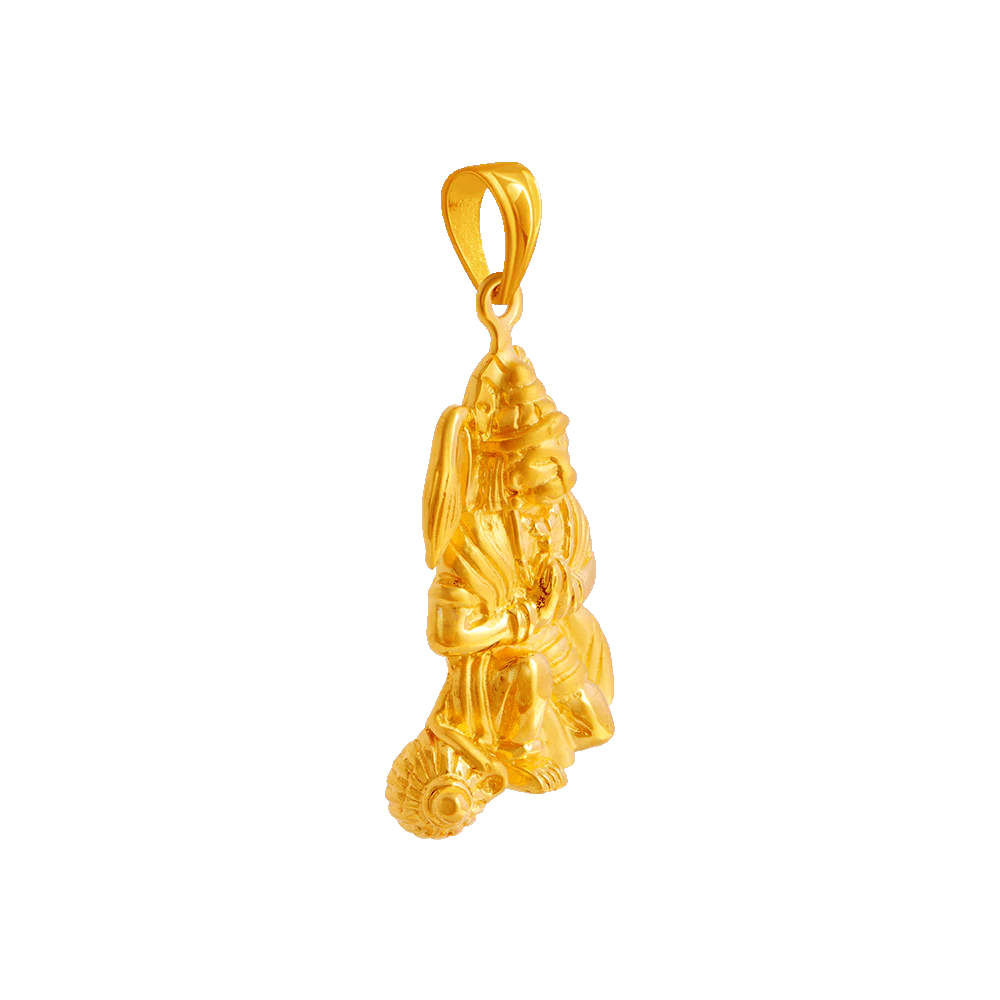 22KT Yellow Gold Pendant For Women - Image 2