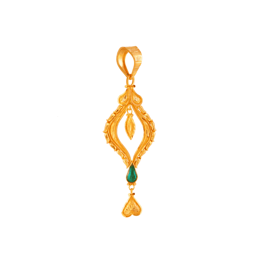 22KT Yellow Gold Pendant For Women - Image 2