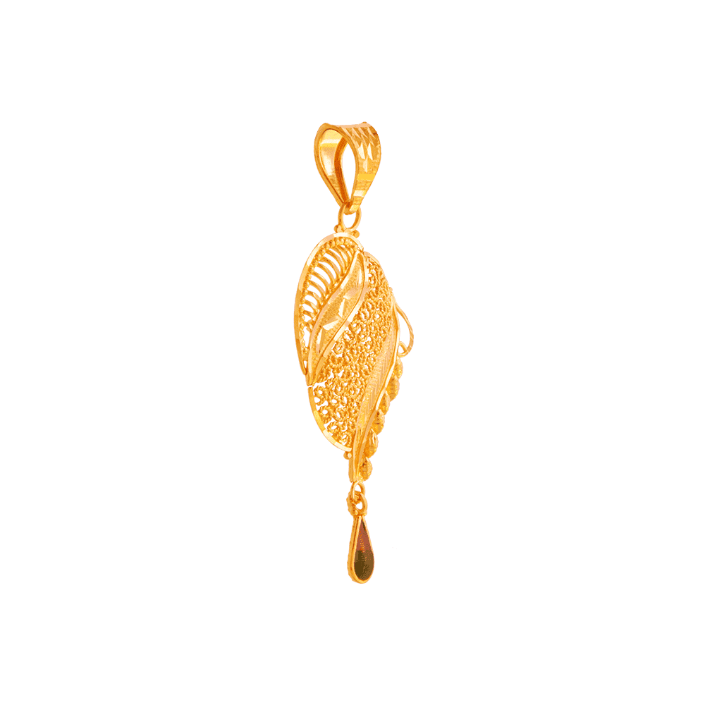 22KT Yellow Gold Pendant For Women - Image 2