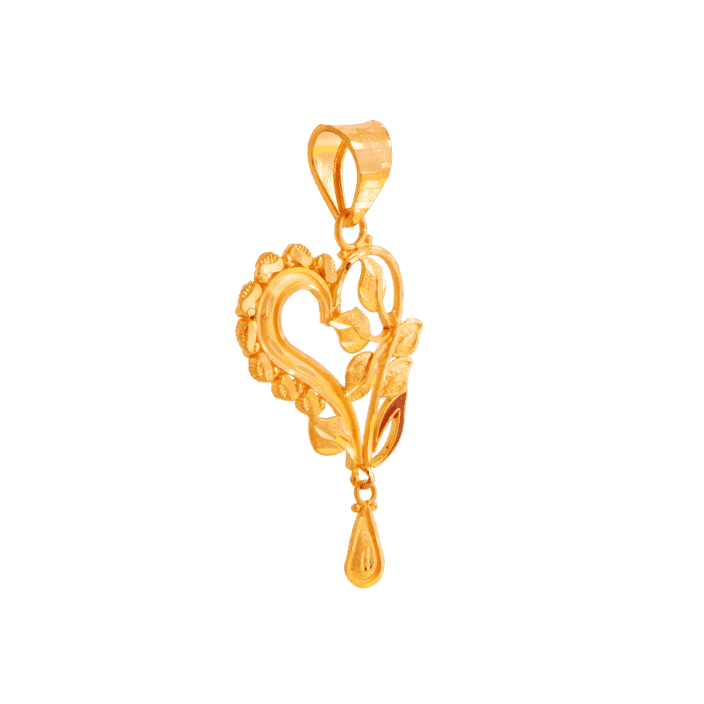 22KT Yellow Gold Pendant For Women