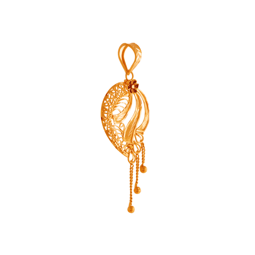 22KT Yellow Gold Pendant For Women - Image 2
