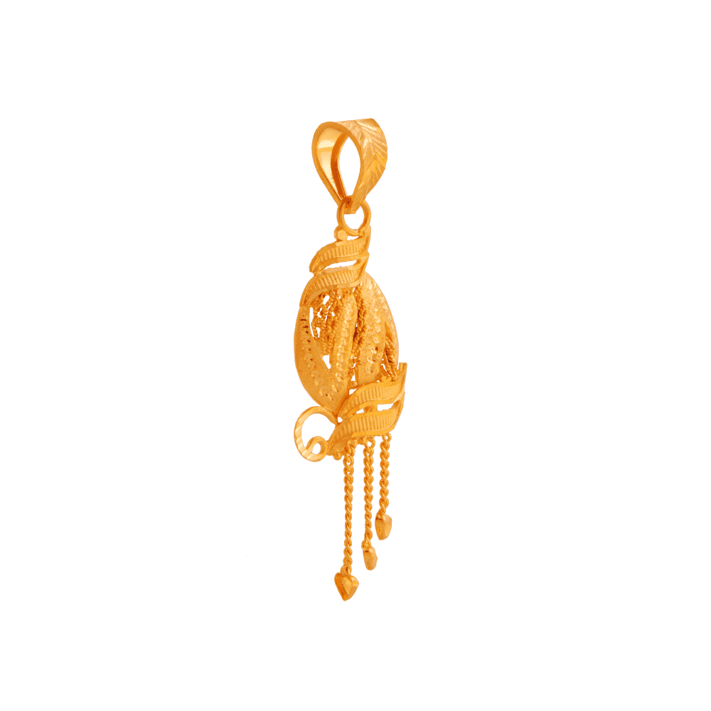22KT Yellow Gold Pendant For Women - Image 2