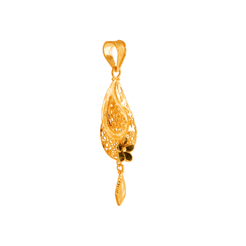 22KT Yellow Gold Pendant For Women - Image 2
