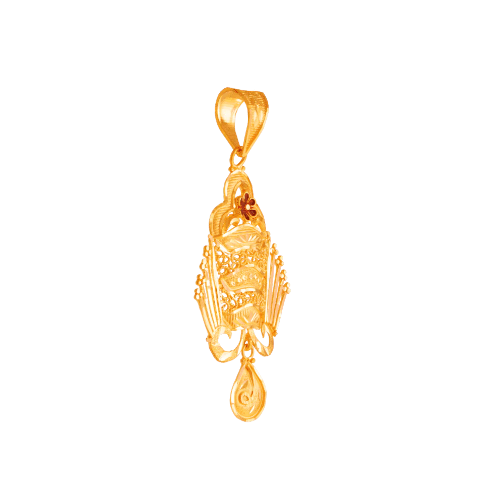 22KT Yellow Gold Pendant For Women - Image 2