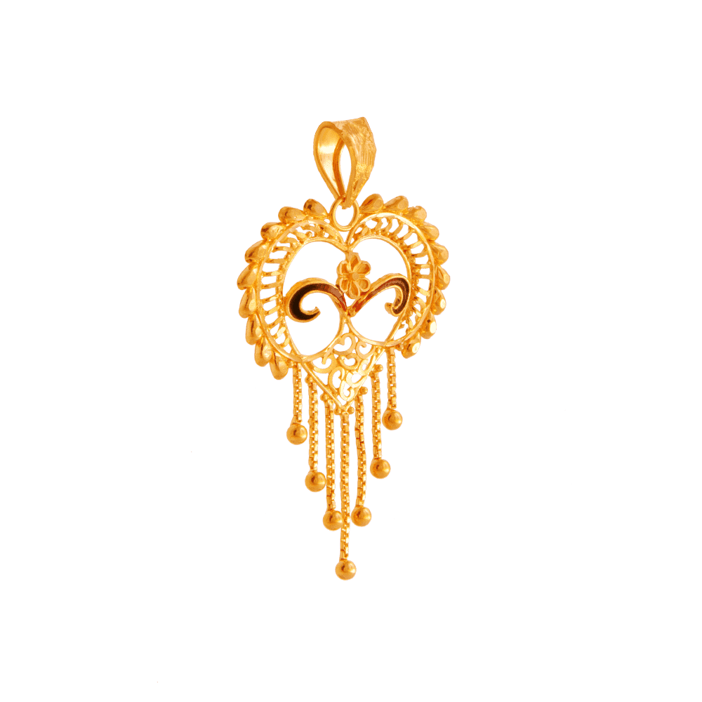 22KT Yellow Gold Pendant For Women - Image 2