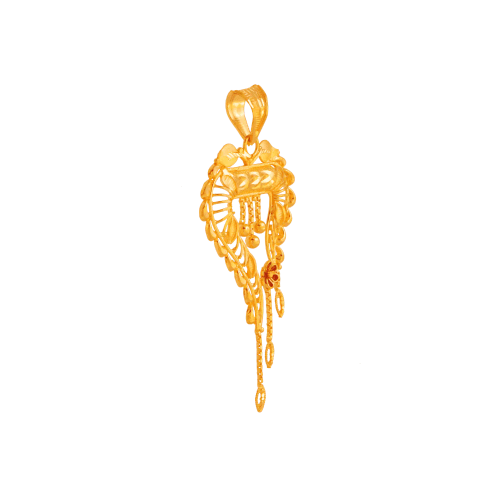 22KT Yellow Gold Pendant For Women - Image 2